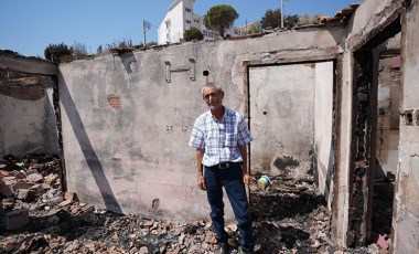 Evinin yanması nedeniyle göç ettiği İzmir'de yangın yine onu buldu