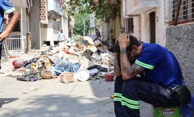 Çöp evi temizleyen işçi fenalaşarak hastanelik oldu