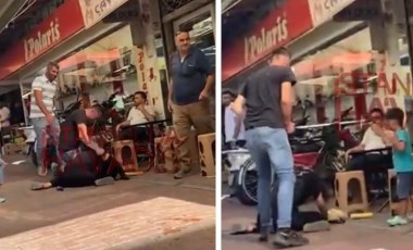 Manisa'da sokak ortasında erkek vahşeti! Boşandığı kadını demir sopayla darbetti, çevredekiler film izler gibi izledi!