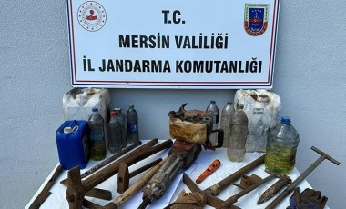 Mersin’de kaçak kazı yapan şahıs yakalandı