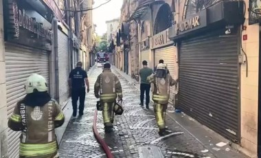 Kapalıçarşı'da kuyumcu atölyesinde yangın!