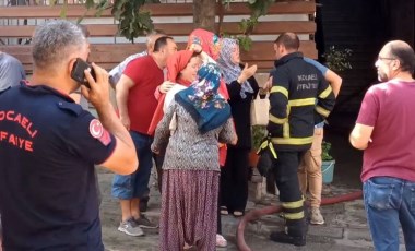 Ağlatan yangın... Gözyaşlarına hakim olamadılar: 1’i bebek 4 kişi dumandan etkilendi