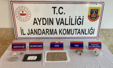 Pansiyon odasında uyuşturucu madde ile yakalandı