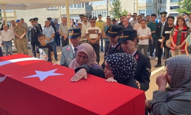 Operasyonda kalp krizi geçiren Astsubay Kalaz, son yolculuğuna uğurlandı