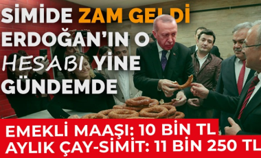 Ankara'da simide zam geldi: İşte Erdoğan'ın çay simit hesabına göre emeklinin hali...