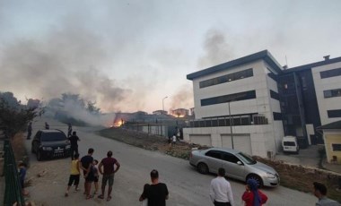 Korkutan yangın: Mahalleli sokağa döküldü!