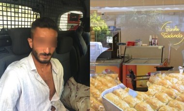 O anlar kamerada: Baklava hırsızı gözaltına alındı