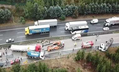 İstanbul trafiği kilitlendi! TEM'de zincirleme kaza: 4 yaralı