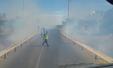 Yol kenarına atılan sigara izmariti yangına neden oldu