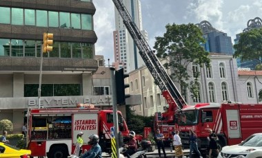 Şişli'de plazada korkutan yangın