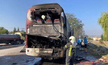 23 Elazığ FK'nin takım otobüsü yandı!