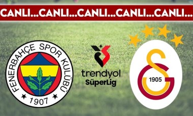 CANLI YAYIN: Fenerbahçe 0-1 Galatasaray CANLI ANLATIM - 2024 / 2025 sezonu Trendyol Süper Lig'in 6. haftası