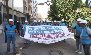 Fernas Madencilik işçileri hak talepleri için Ankara'ya yürüyüş başlattı