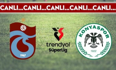 CANLI YAYIN: Trabzonspor 1-1 Konyaspor CANLI ANLATIM 2024-2025 sezonu Süper Lig 7. haftası