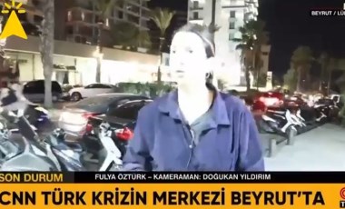 CNN Türk ekibine Beyrut'ta canlı yayında müdahale