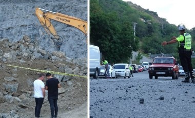 Samsun'da taş ocağında patlama: Yola savurulan taşlar araçlara isabet etti, 4 kişi yaralandı