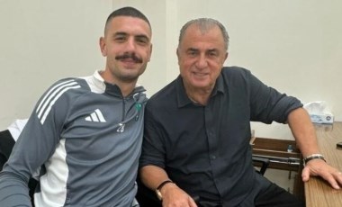 Merih Demiral, maç sonrası Fatih Terim ile bir araya geldi