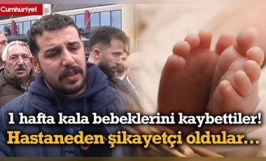 Doğuma 1 hafta kala bebeklerini kaybettiler!