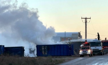 Tekirdağ'da konteyner üretim tesisinde yangın!