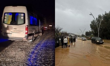 Muğla'da sağanak: Araçlar yollarda kaldı, evleri su bastı