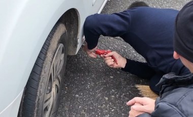 İtfaiye ekipleri sıkışan kedi için seferber oldu: Zamana karşı yarıştılar