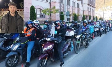 Ordu'da 19 yaşındaki kurye trafik kurbanı oldu: Çalışma arkadaşlarından konvoylu tepki