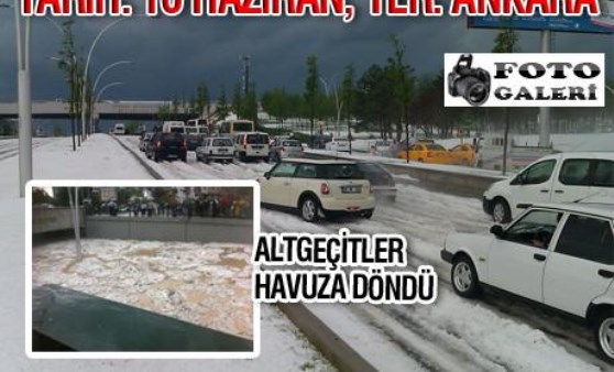 Ankara böyle dolu görmedi