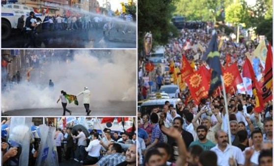 Hatip Dicle protestosuna müdahale