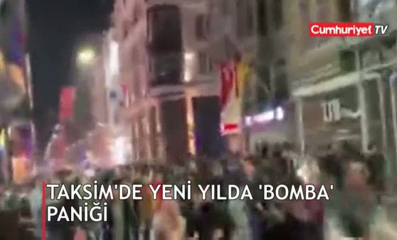 Taksim'de şüpheli çanta paniği (01.01.2019)