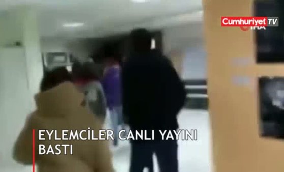 Öğretmenlerden canlı yayın baskını