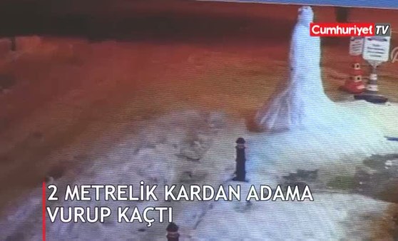 Yer: Karaman... Kardan adama bakın ne yaptı