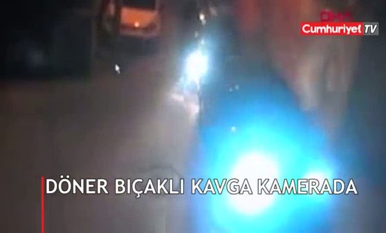 Döner bıçaklı kavga kamerada (22.01.2019)