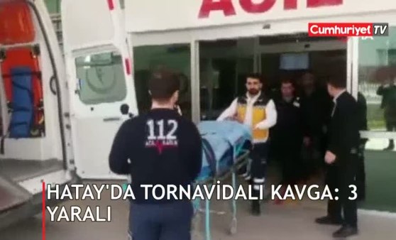 Tornavidalı kavga: 3 yaralı