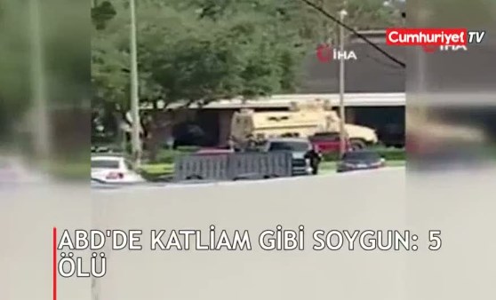 ABD'de katliam gibi banka soygunu: 5 ölü