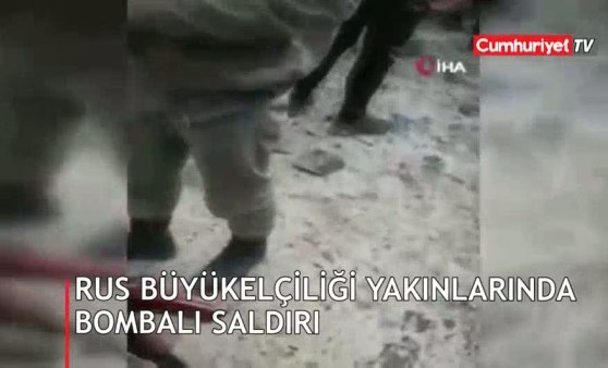 Rus büyükelçiliği yakınlarında bombalı saldırı