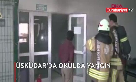 Üsküdar'da okulda yangın (25.01.2019)(Video Haber)