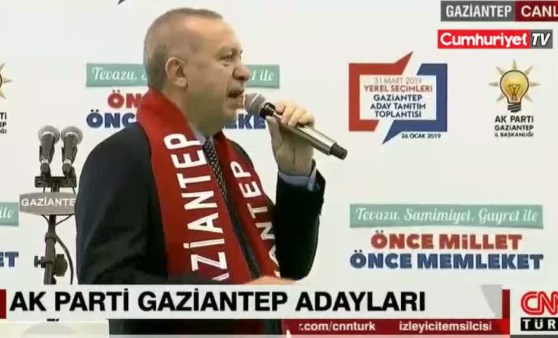 Erdoğan'ın Gaziantep tanıtımında ilginç anlar