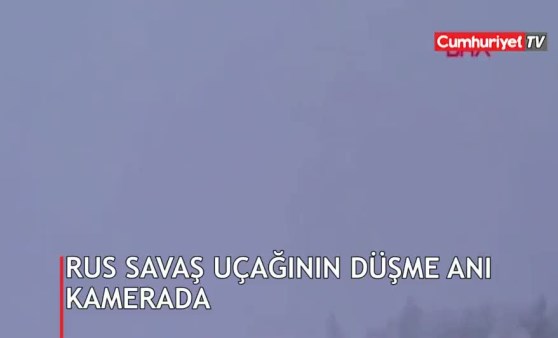 Rus savaş uçağının düşme anı kamerada (27.01.2019)