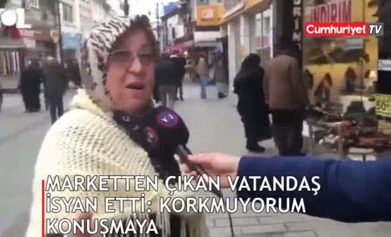 Marketten çıkan yurttaş isyan etti: 'Ben korkmuyorum konuşmaya... '