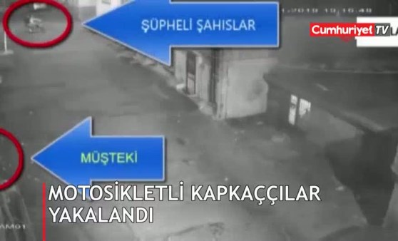 Motosikletli kapkaççılar yakalandı