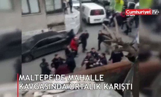 Maltepe'de mahalle kavgasında ortalık karıştı