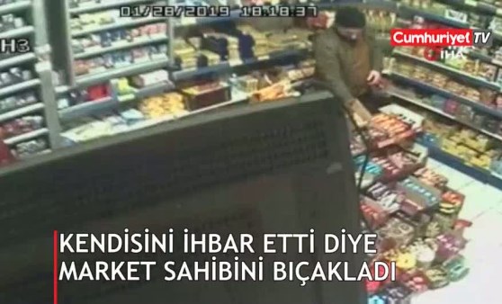 Kendisini ihbar etti diye market sahibini bıçakladı