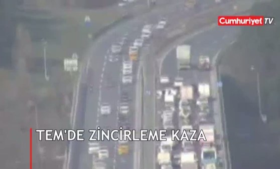 TEM'de zincirleme kaza (30.01.2019)