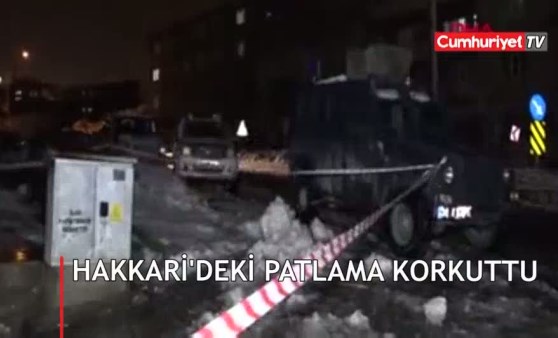 Hakkari'de trafodaki patlama korkuttu