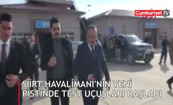 Siirt Havaalanı'nın yeni pistinde test uçuşları başladı