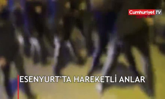 Esenyurt'ta hareketli dakikalar; Müdahale eden polise saldırdılar