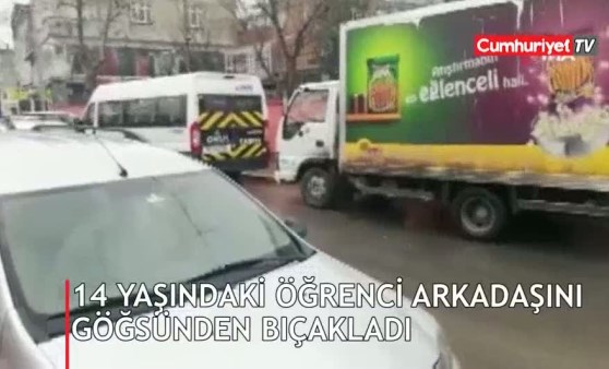 14 yaşındaki öğrenci arkadaşını göğsünden bıçakladı