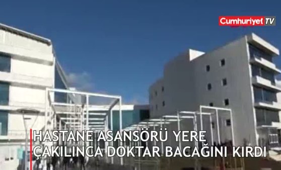 Asansör düştü! Doktorun bacağı kırıldı (04.01.2019)(Video Haber)