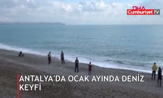 Antalya'da ocak ayında deniz keyfi (05.01.2019)