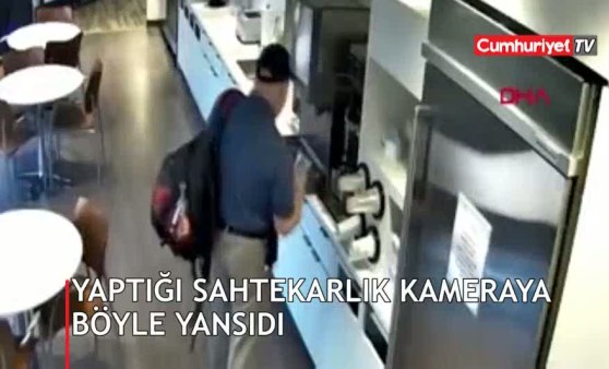 Sigortadan para almak için yaptığı sahtekârlığı güvenlik kamerası kaydetti